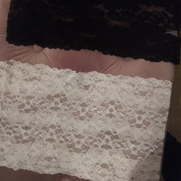 2 Camisoles black white lace - Picture 3 of 5